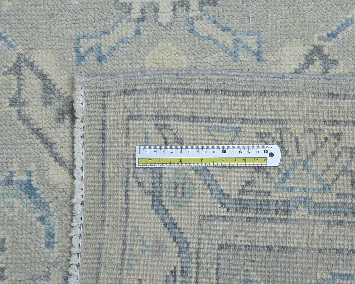 Traditional Oushak 4x6 Taupe Gray Turkish Handmade Veg Dye Wool Area Rug