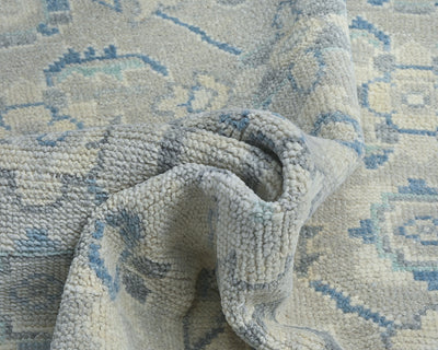Traditional Oushak 4x6 Taupe Gray Turkish Handmade Veg Dye Wool Area Rug