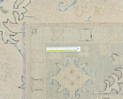 Muted Brown 9x12 Oushak Turkish Hand Knotted Traditional Soft Wool Area Rug