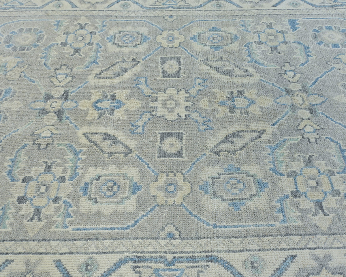 Traditional Oushak 4x6 Ft Turkish Hand Knotted Oragnic Dye Wool Area Rug