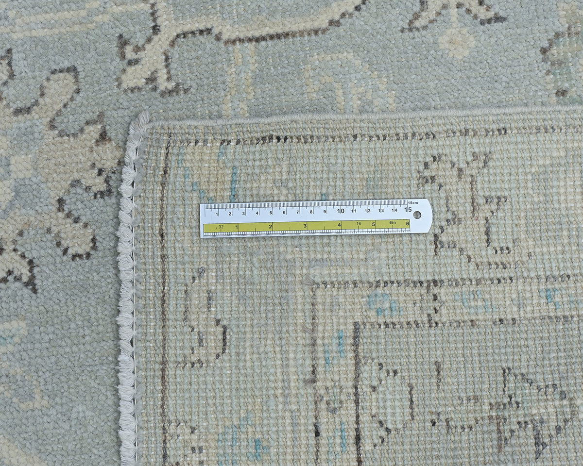3x5 Ft Gray Oushak Turkish Handmade Traditional Soft Wool Area Rug