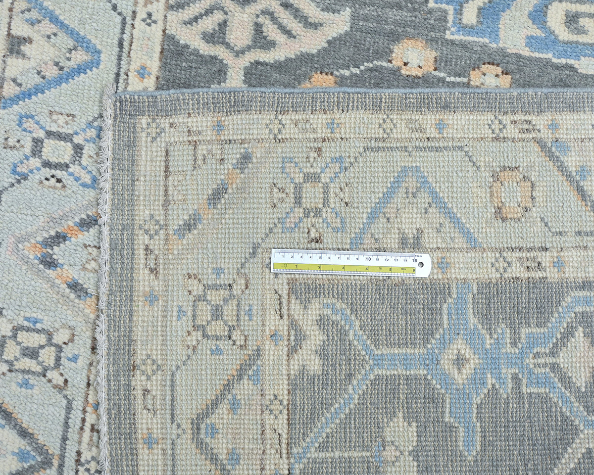 4x10 Ft gray Oushak Turkish Hand Knotted Traditional Runner Rug
