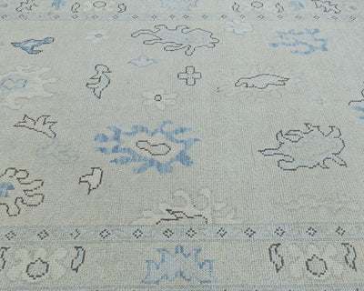 4x6 Taupe Gray Oushak Turkish Hand Knotted Traditional Soft Wool Area Rug