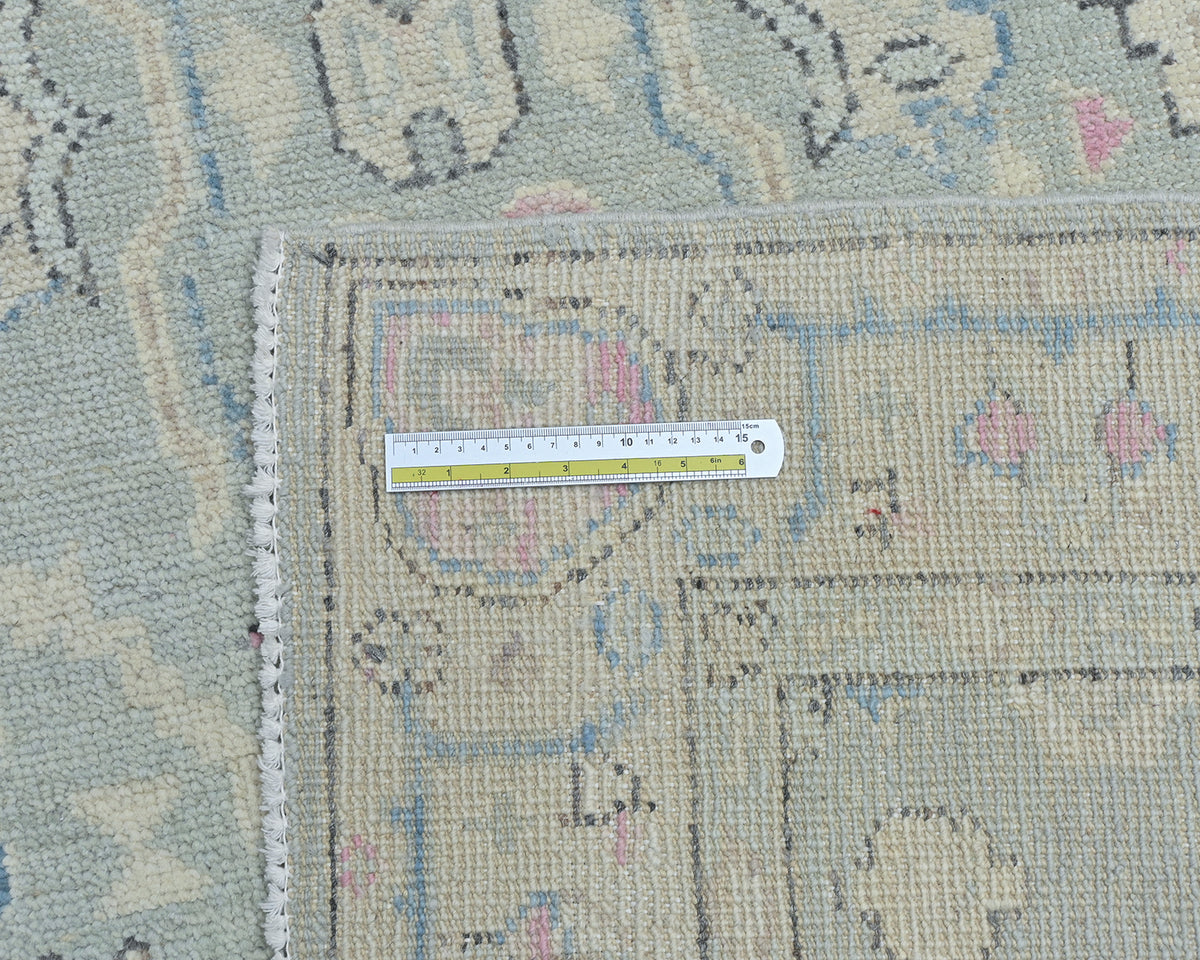 4x6 Ft Gray Oushak Turkish Handmade Traditional Soft Wool Area Rug