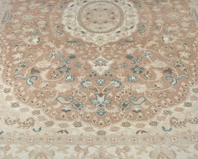 Alfombra de lana anudada a mano de estilo persa oriental de 4x6