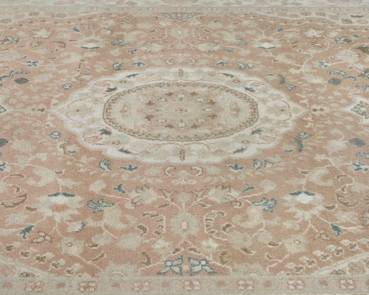 Alfombra de lana anudada a mano de estilo persa oriental de 4x6