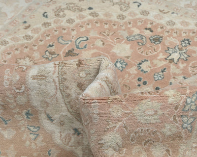 Alfombra de lana anudada a mano de estilo persa oriental de 4x6