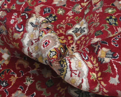 4x6 Oriental Red Persian Style Hand Knotted Wool Area Rug