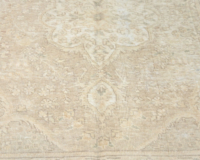 3x5 Vintage Brown Persian Style Hand Knotted Distressed Low Pile Wool Area Rug
