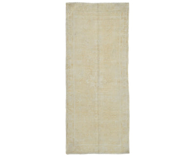 6 Ft Vintage Persian Style Hand Knotted Distressed Low Pile Wool Runner Rug
