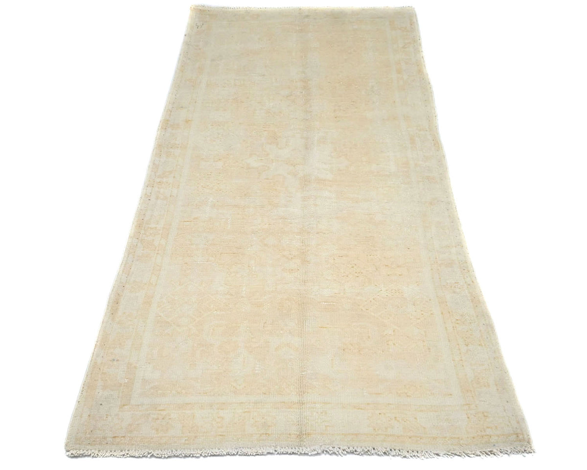 6 Ft Vintage Persian Style Hand Knotted Distressed Low Pile Wool Runner Rug