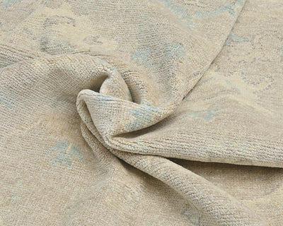 Soft Brown Oushak Turkish Handmade Traditional Wool 8x10 Area Rug