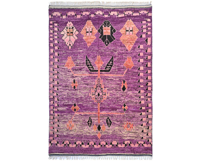 12x14 Moroccan Purple Hand Woven Area Rug