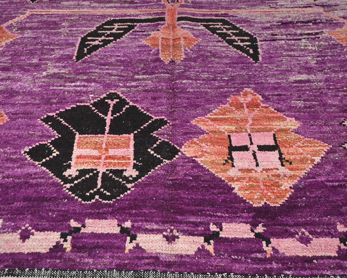 12x14 Moroccan Purple Hand Woven Area Rug