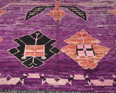 12x14 Moroccan Purple Hand Woven Area Rug