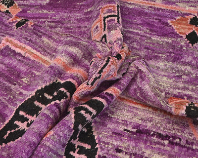 12x14 Moroccan Purple Hand Woven Area Rug