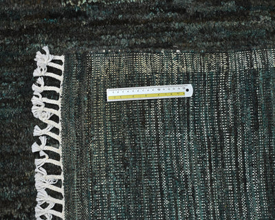 Alfombra marroquí de lana tejida a mano de 10 x 14 pulgadas