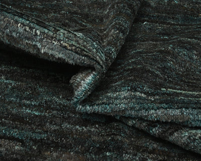 Alfombra marroquí de lana tejida a mano de 10 x 14 pulgadas