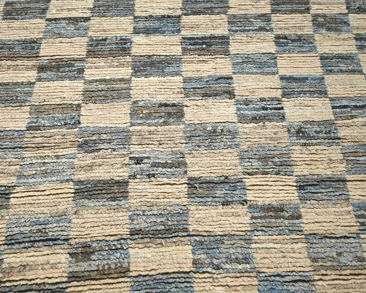 Alfombra marroquí de lana tejida a mano multicolor de 4,8 metros