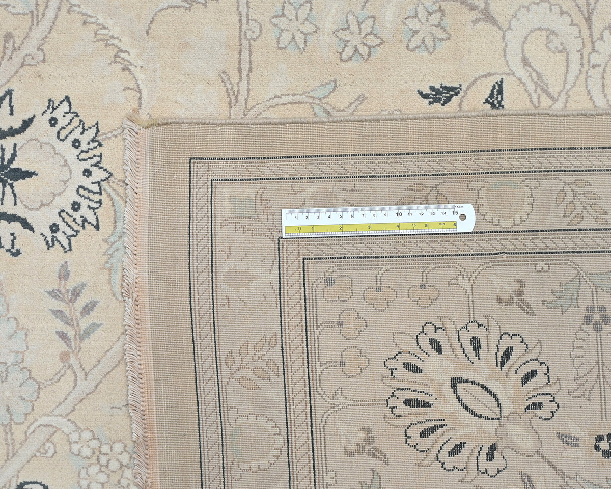 9x12 Beige Oriental Persian Style Hand Knotted Wool Area Rug