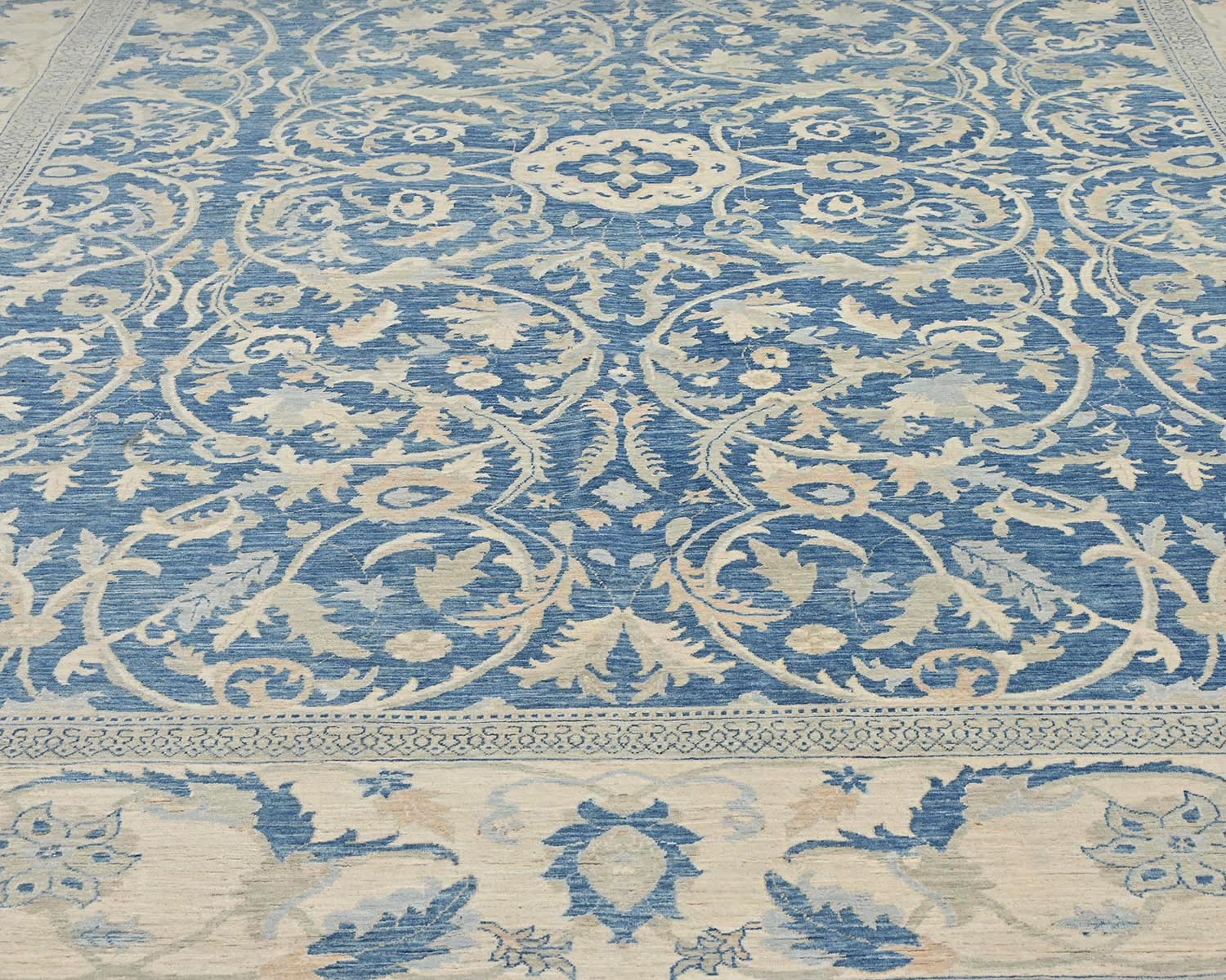 8x10 Chobi Fine Quality Blue Afghan Hand Knotted Wool Area Rug