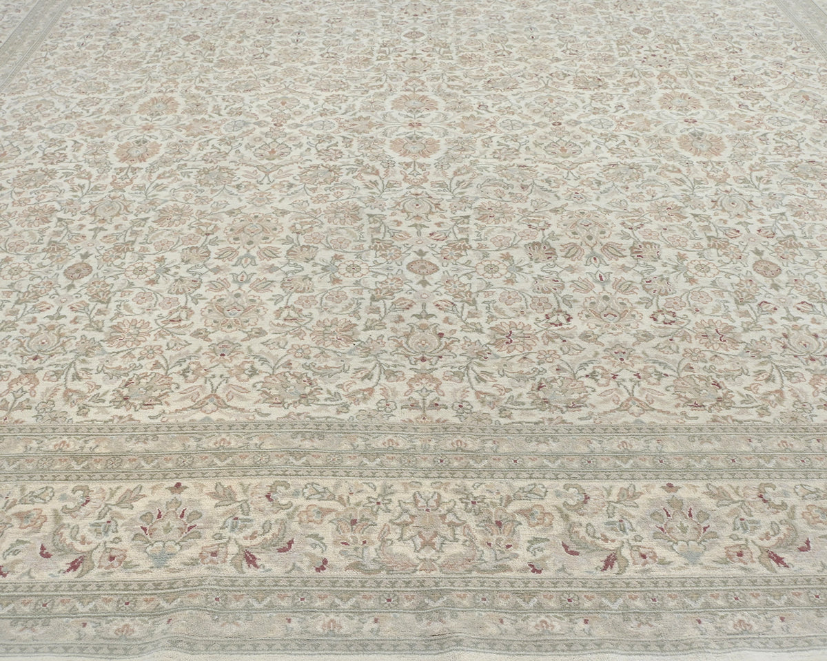 9x12 Oriental Beige Persian Style Hand Knotted Wool Area Rug