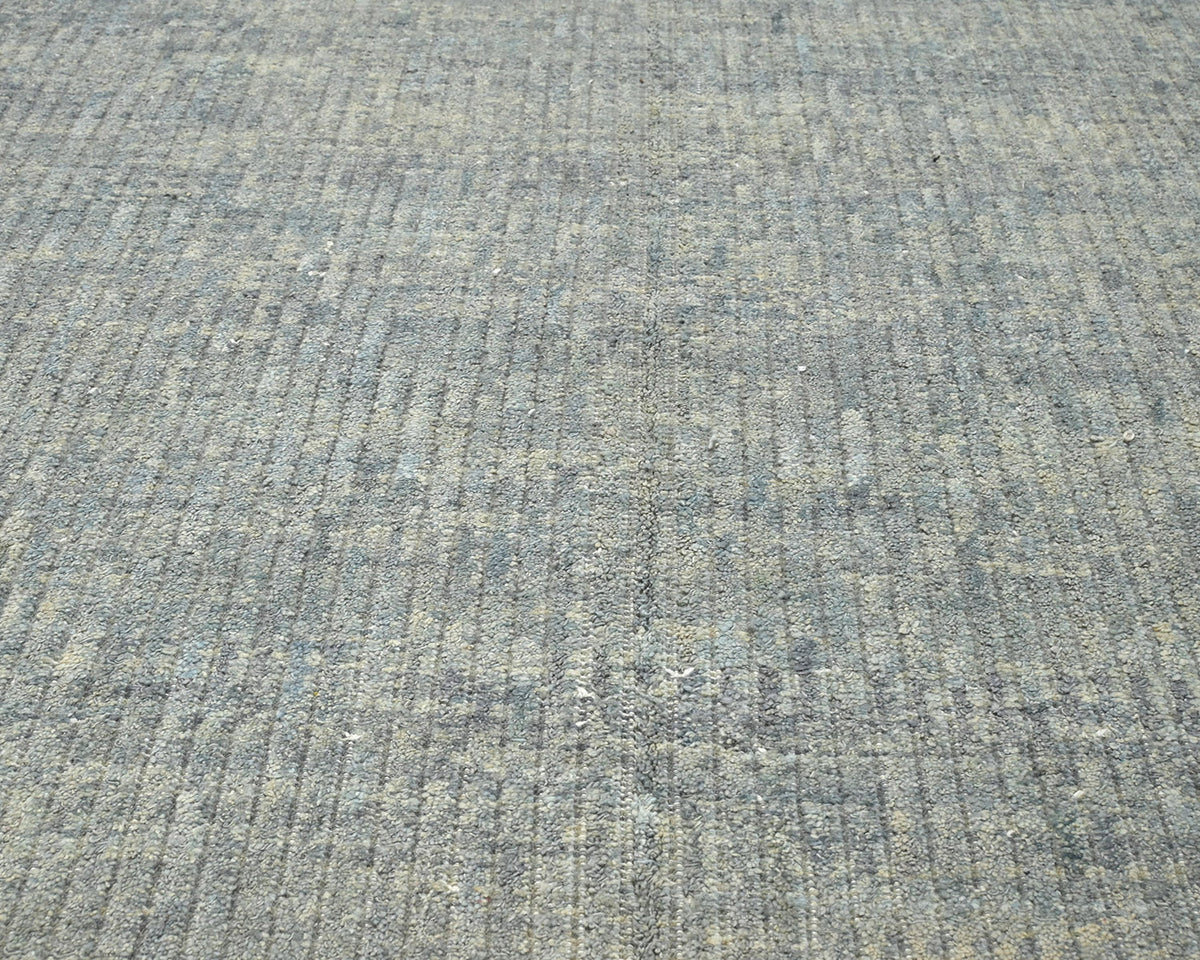 10x12 Moroccan Gray Hand Woven Wool Area Rug