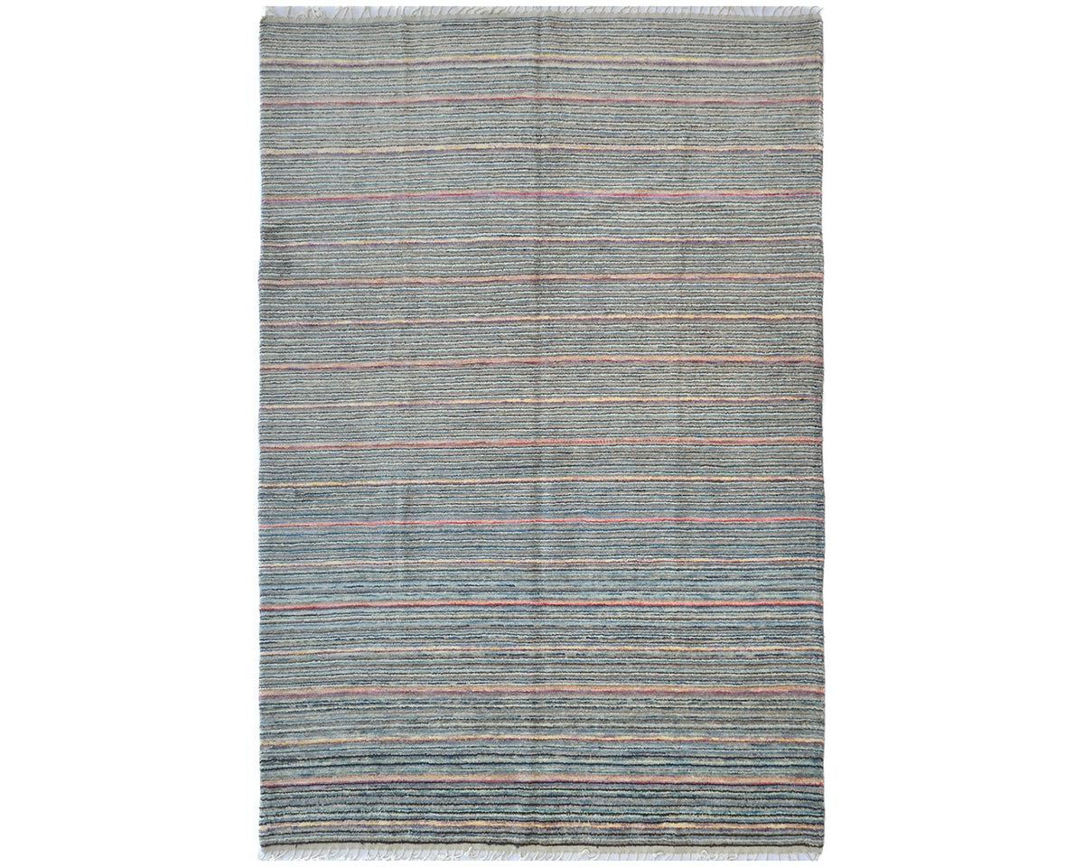 8x10 Moroccan Multicolor Hand Woven Wool Area Rug