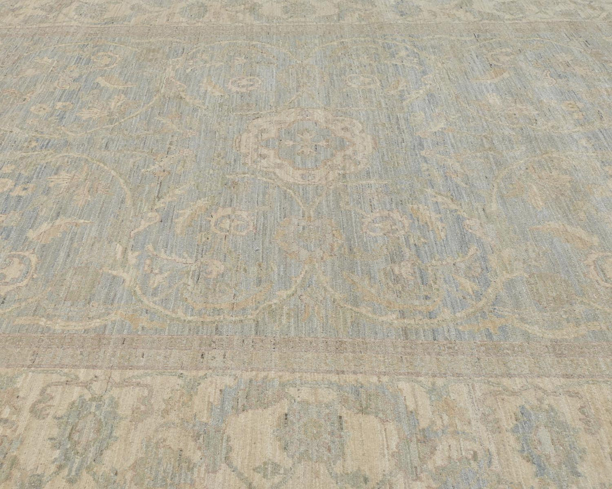5x7 Chobi Fine Quality Gray Afghan Hand Knotted Wool Area Rug