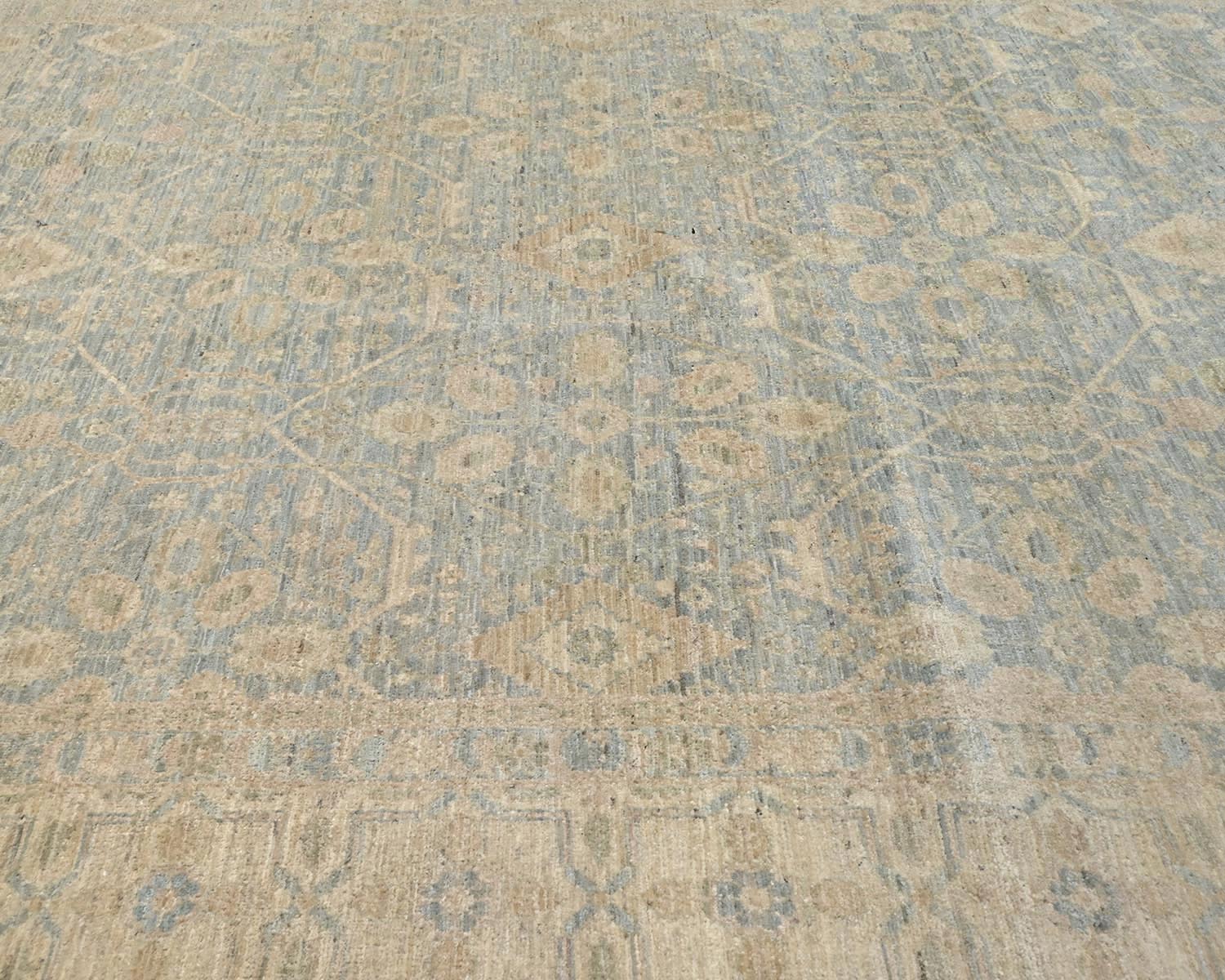 6x8 Chobi Fine Quality Gray Afghan Hand Knotted Wool Area Rug