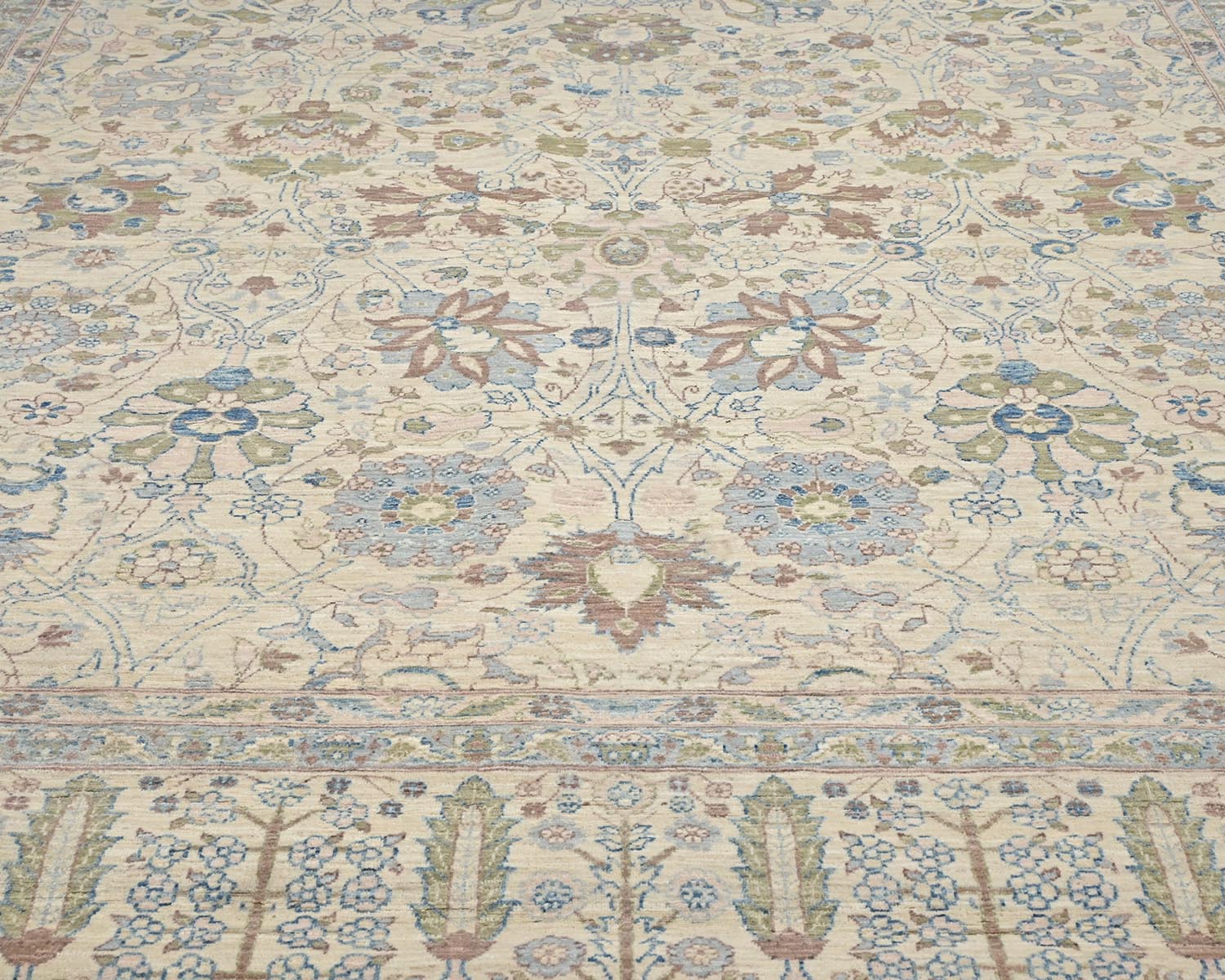 8x10 Beige Chobi Fine Quality Afghan Hand Knotted Wool Area Rug