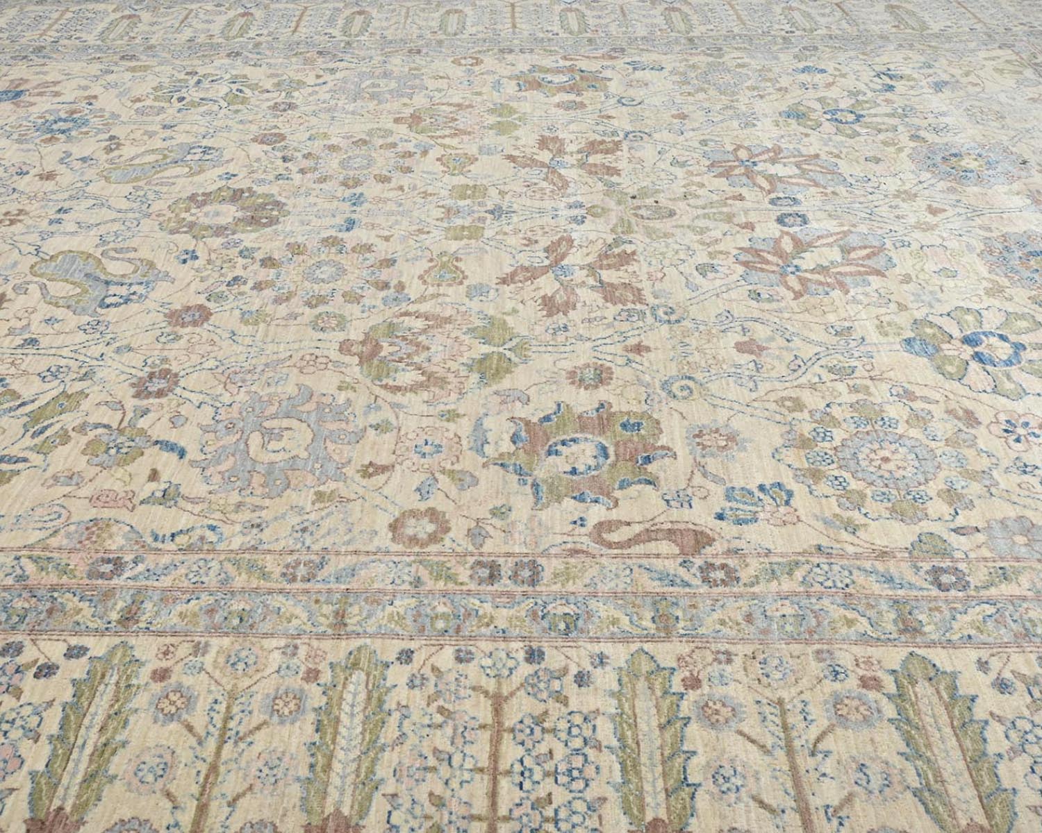 8x10 Beige Chobi Fine Quality Afghan Hand Knotted Wool Area Rug