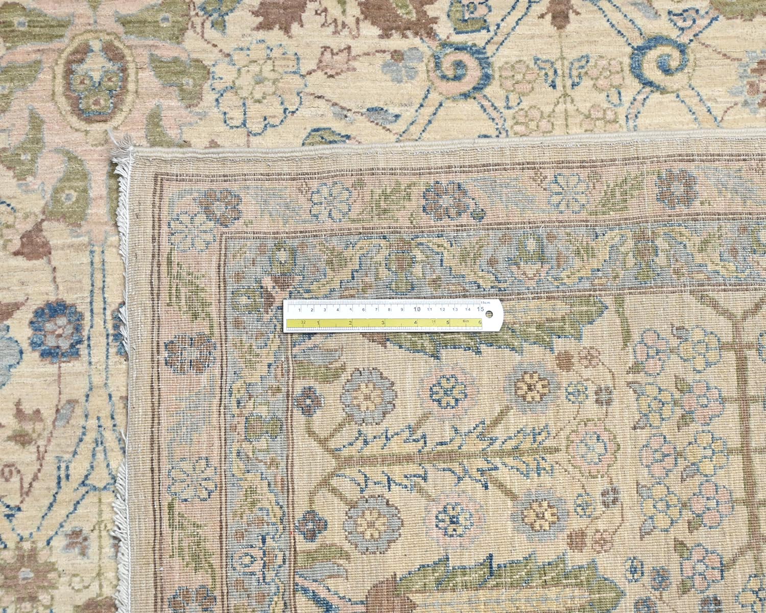 8x10 Beige Chobi Fine Quality Afghan Hand Knotted Wool Area Rug
