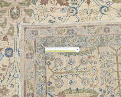 8x10 Beige Chobi Fine Quality Afghan Hand Knotted Wool Area Rug