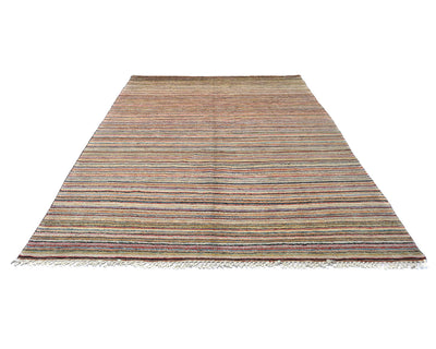 Alfombra marroquí multicolor de lana tejida a mano de 9 x 12 pulgadas