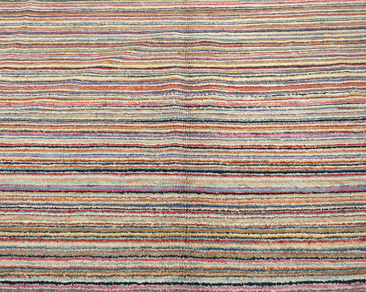 9x12 Moroccan Multicolor Hand Woven Wool Area Rug