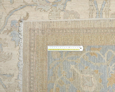 Alfombra afgana de lana anudada a mano, color beige, de 8 x 10 pulgadas, Chobi