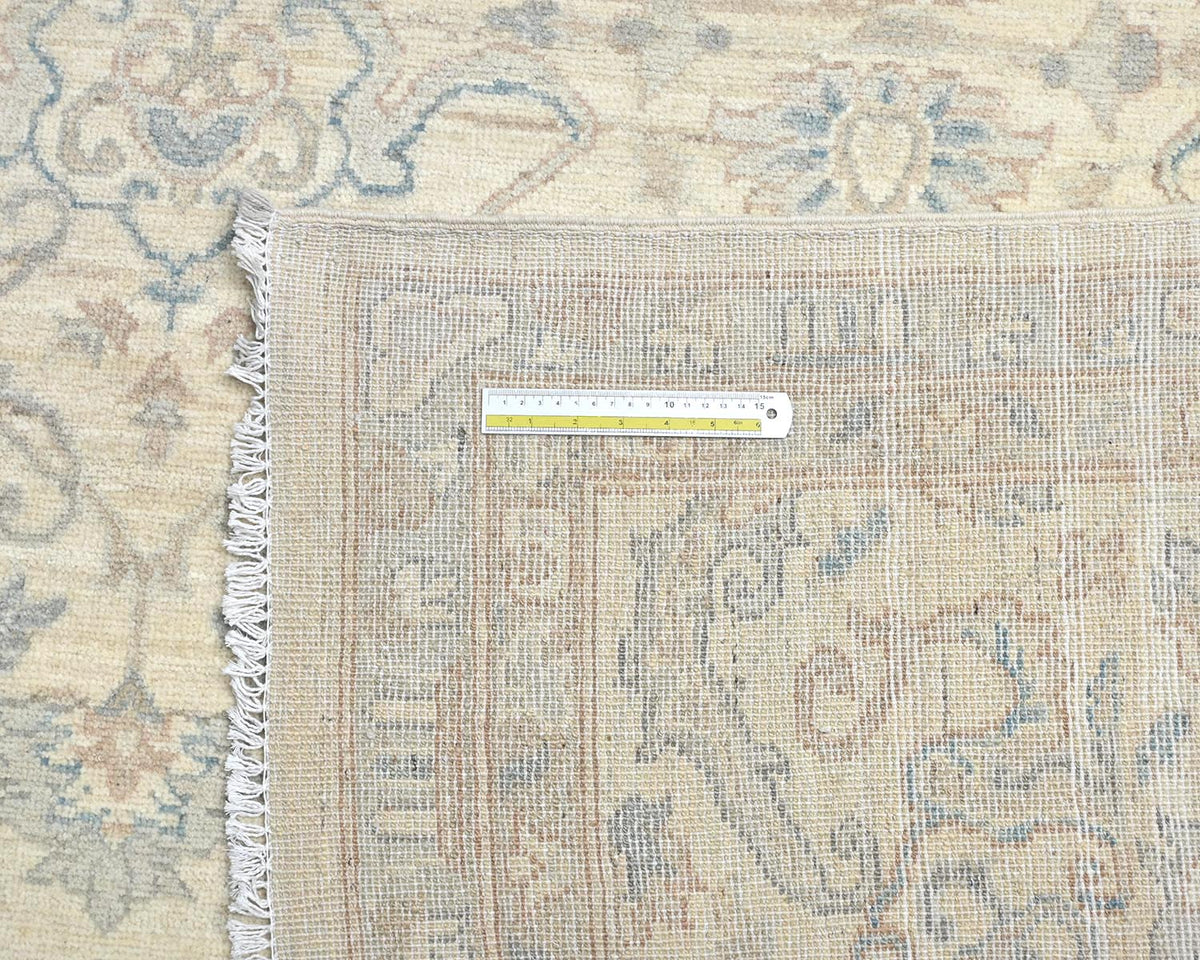 12x15 Feet Zeigler Beige Afghan Hand Knotted Wool Area Rug