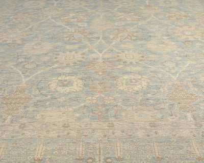 8x10 Gray Chobi Fine Quality Afghan Hand Knotted Wool Area Rug