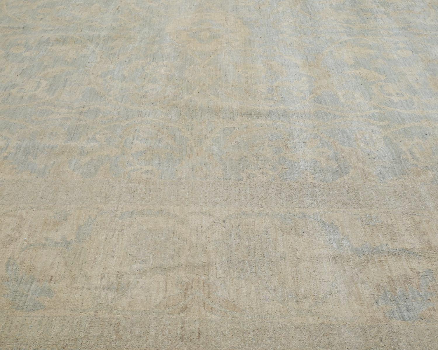 9x12 Chobi Fine Quality Gray Afghan Hand Knotted Wool Area Rug