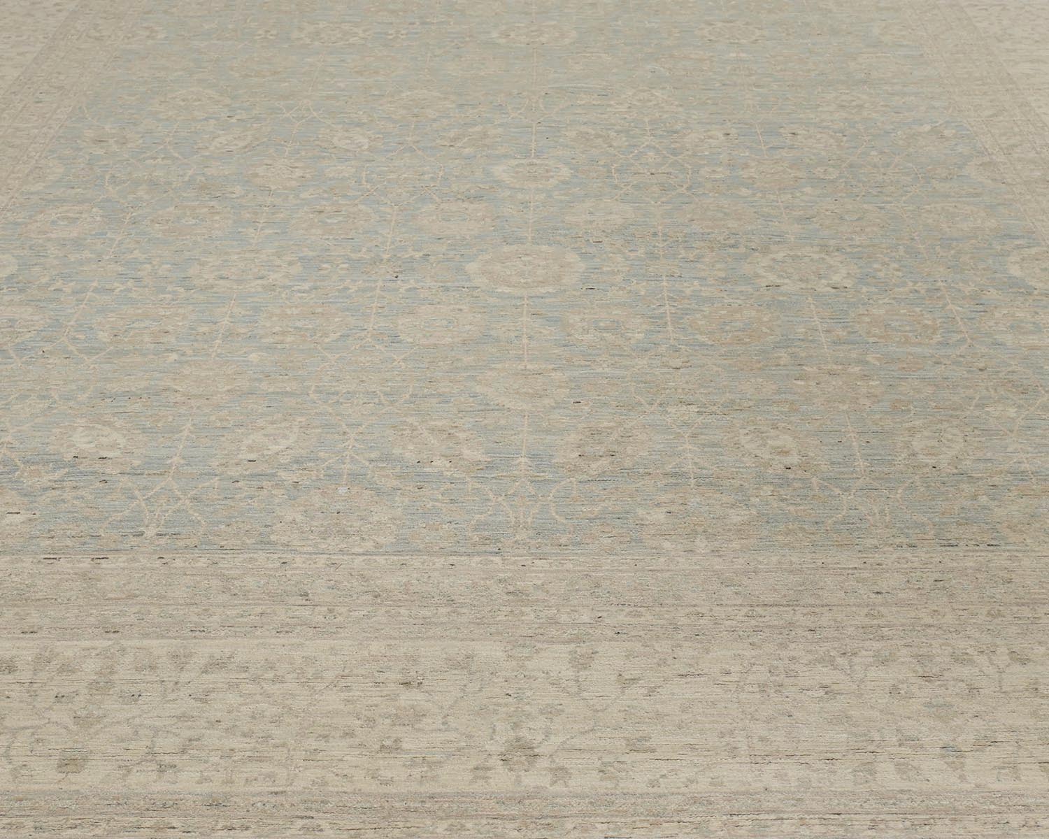 9x12 Chobi Fine Quality Gray Afghan Hand Knotted Wool Area Rug