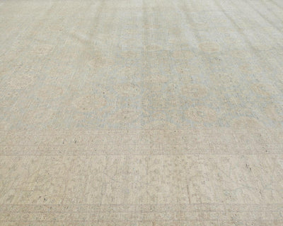 Alfombra afgana de lana anudada a mano, color gris, de 9 x 12 pulgadas, Chobi