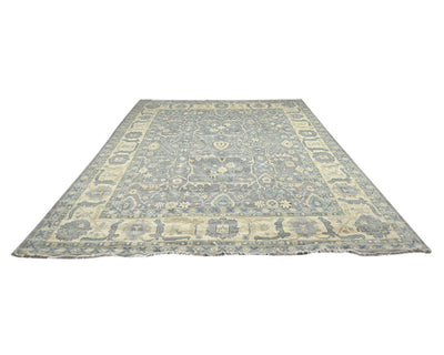 12x15 Zeigler Gray Afghan Hand Knotted Wool Area Rug