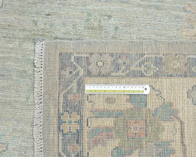 9x12 Gray Turkish Ouhsak Hand Knotted Traditional Soft Wool Area Rug