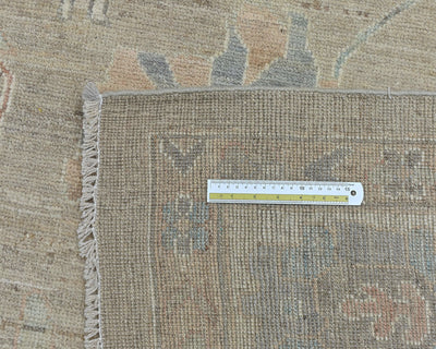 10x14 Brown Oushak Turkish Hand Knotted Soft Wool Area Rug
