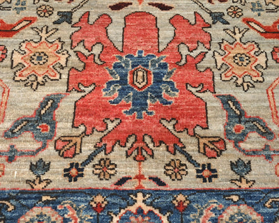 3x6 Gray Blue Aryana Afghan Hand Knotted Veg Dye Wool Area Rug