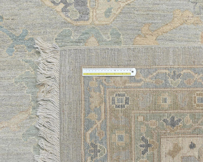 14x20 Zeigler Gray Afghan Hand Knotted Wool Area Rug