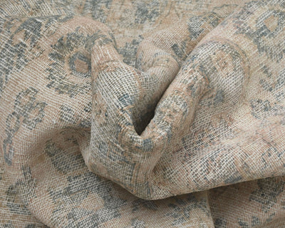 Alfombra de lana anudada a mano, estilo persa, vintage, marrón, 4x6