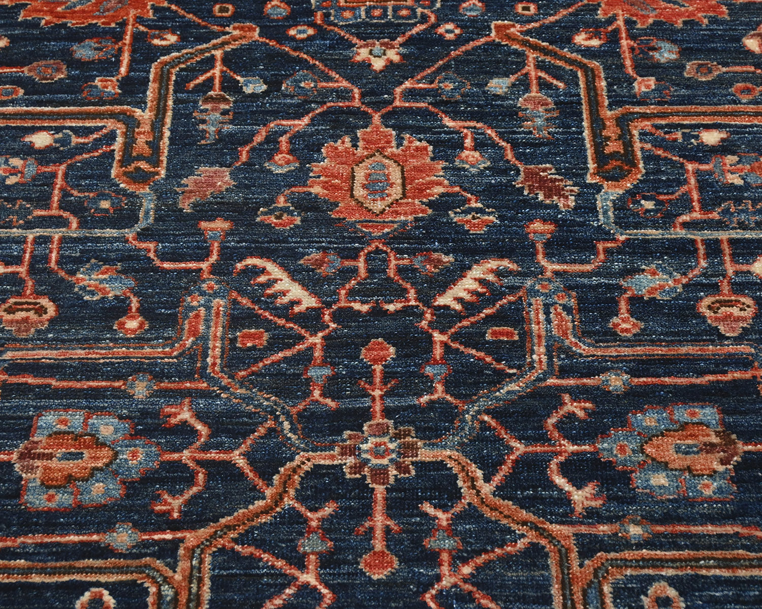 3x5 Blue Aryana Afghan Hand Knotted Veg Dye Wool Area Rug